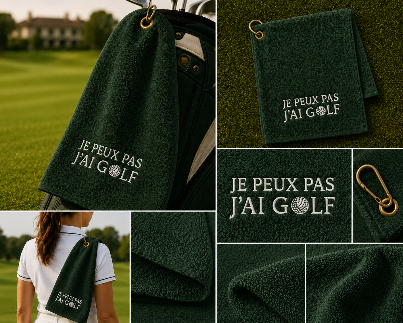 Serviette de Golf — Je Peux Pas J'Ai Golf